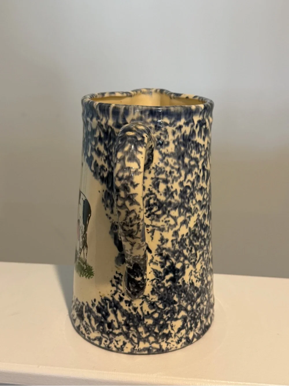 Country Cow Spongewear Ceramic Pitcher